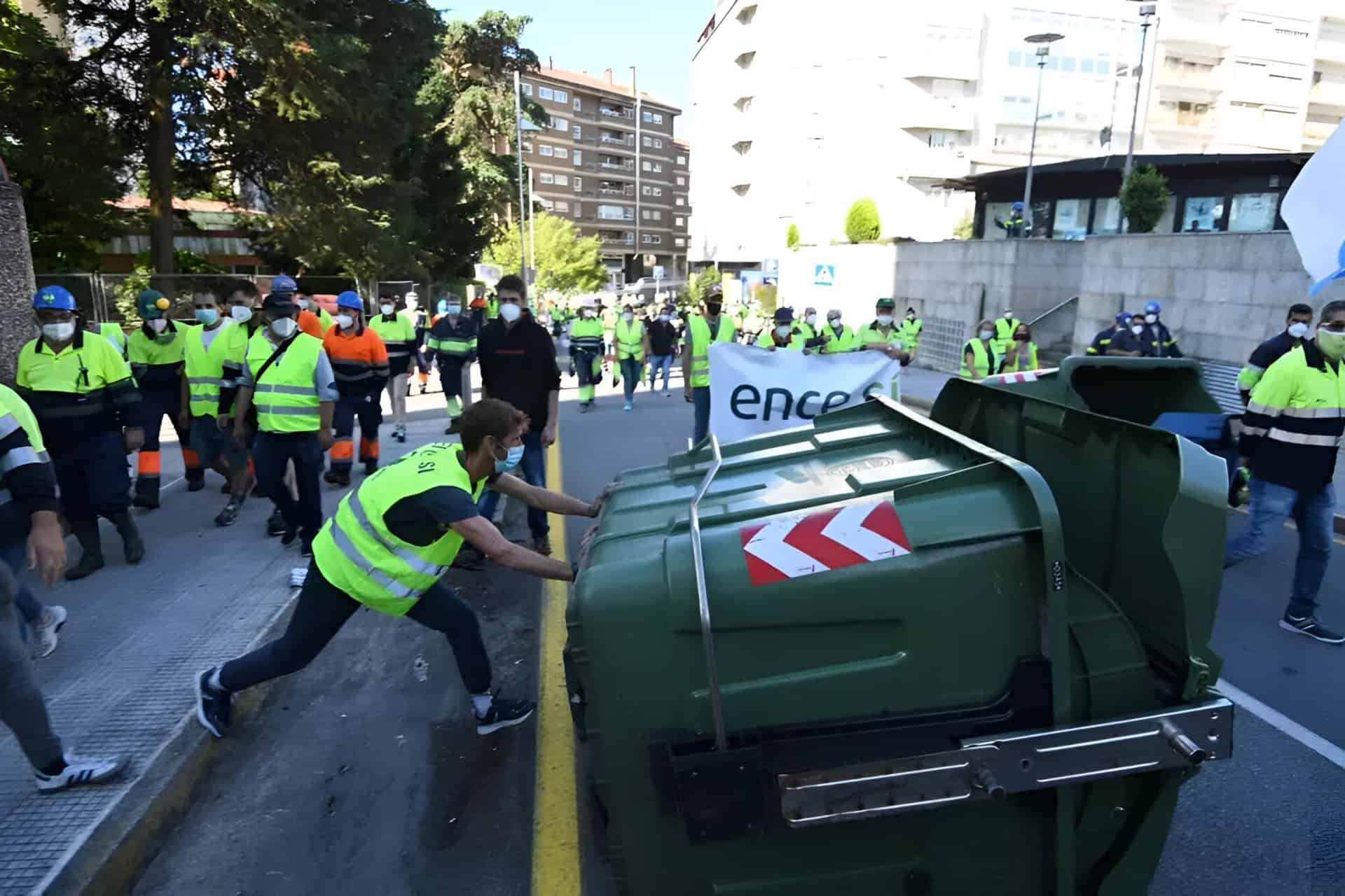 Imagen de archivo de una manifestación de trabajadores de ENCE Pontevedra en Madrid | EP