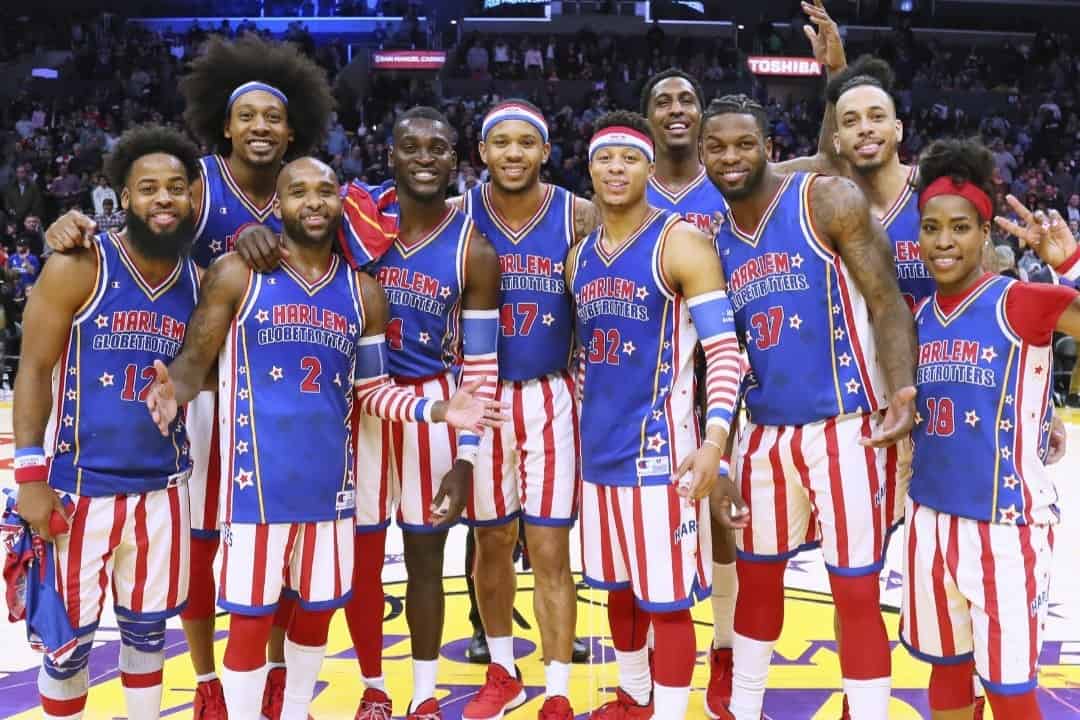 Los jugadores del Harlem Globettotters