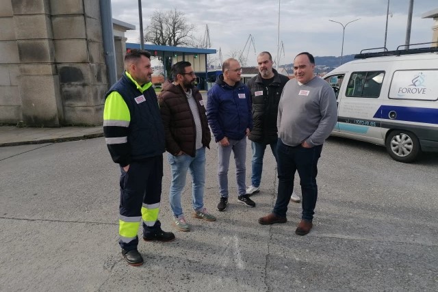 Representantes de CCOO de Navantia Ferrol