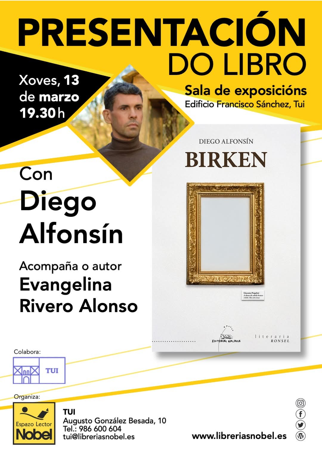 Presentación de "Birken", de Diego Alfonsín - Imagen: Editorial Galaxia