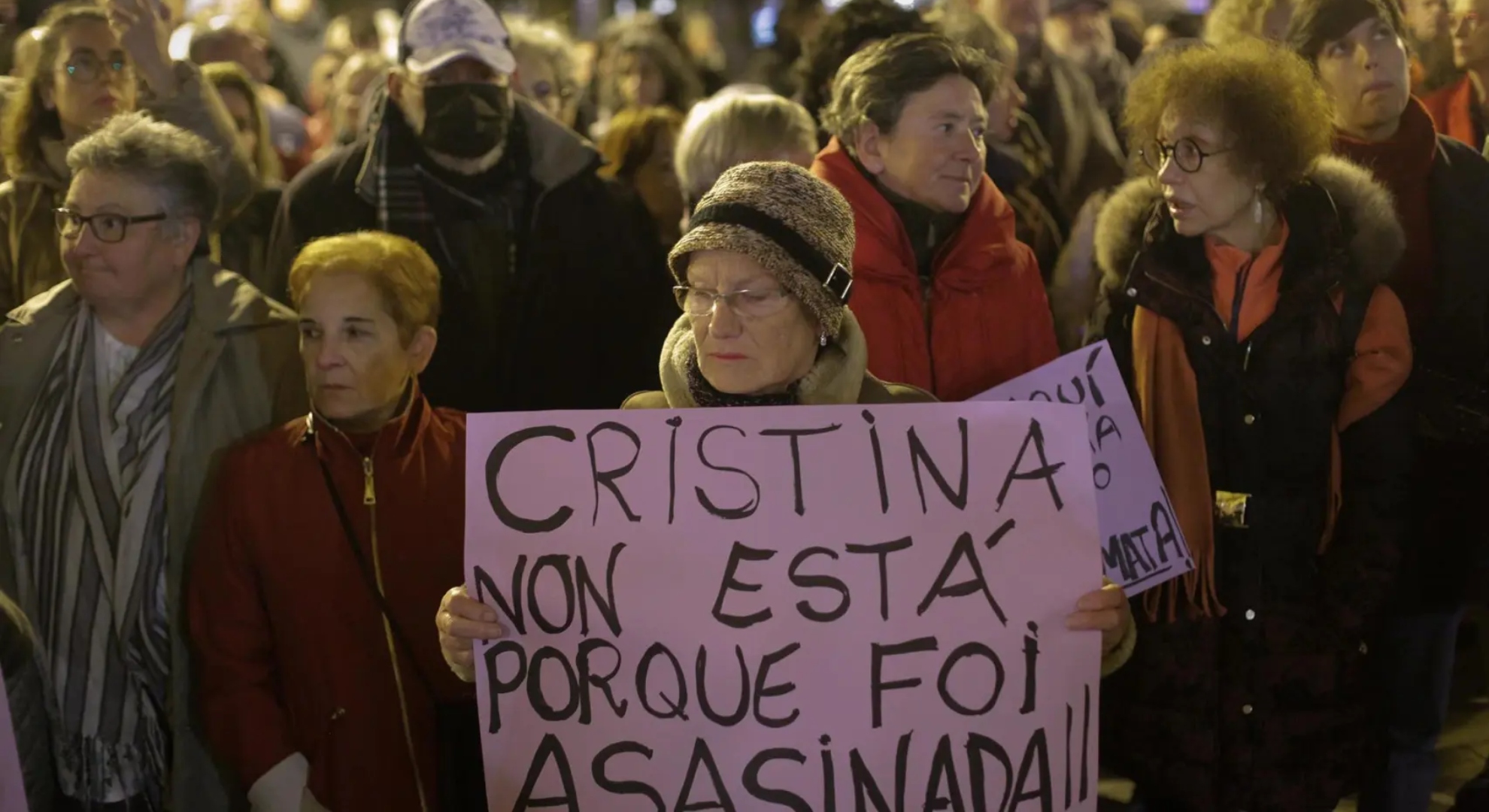 Cristina Cabo manifestación
