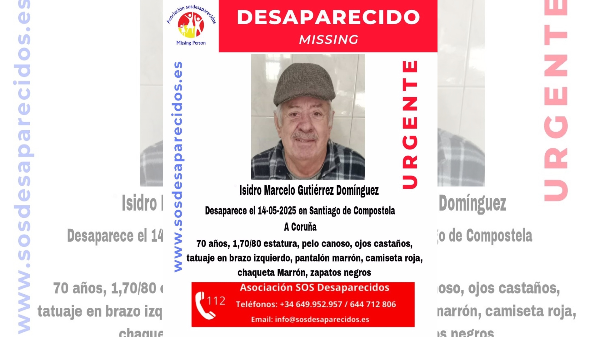 Isidro Marcelo Gutiérrez Domínguez desaparecido Santiago