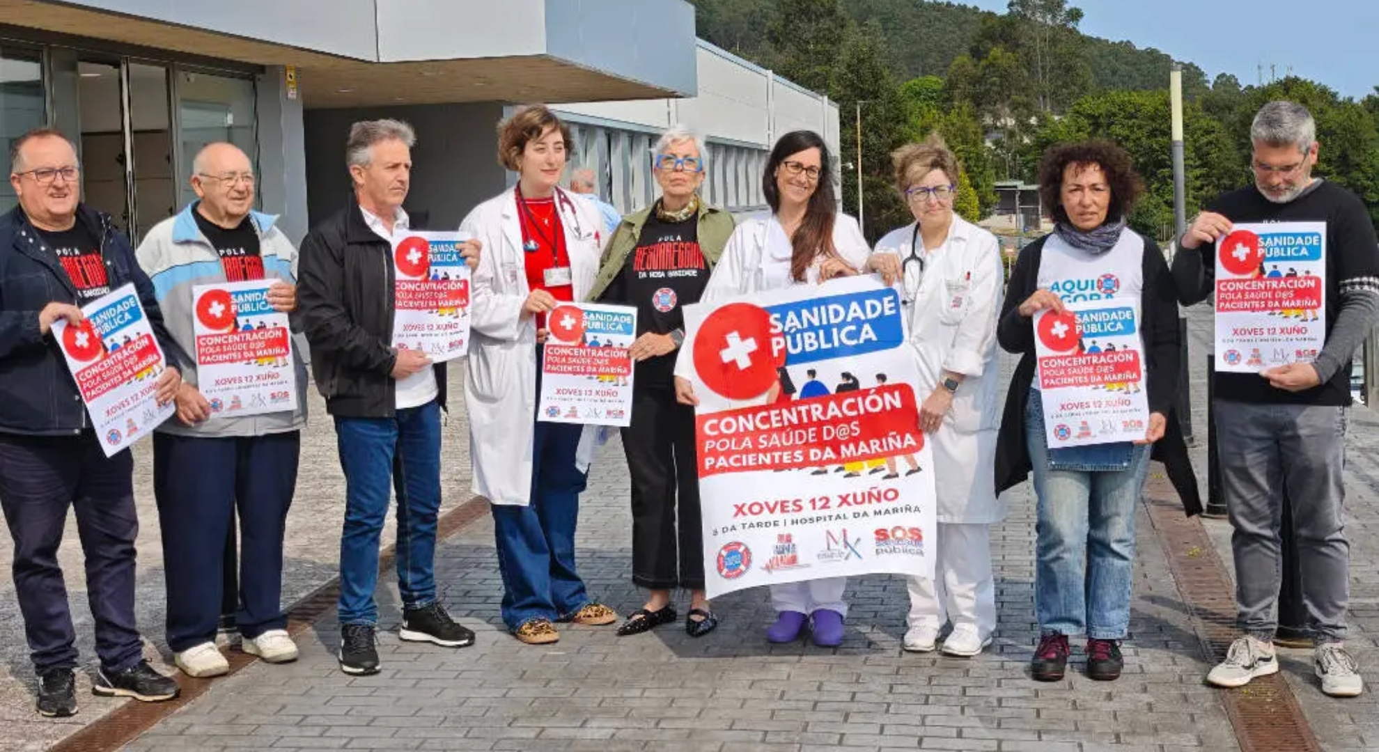 La presentación de la movilización prevista para el 12 de junio | PLATAFORMA SANITARIA DA MARIÑA
