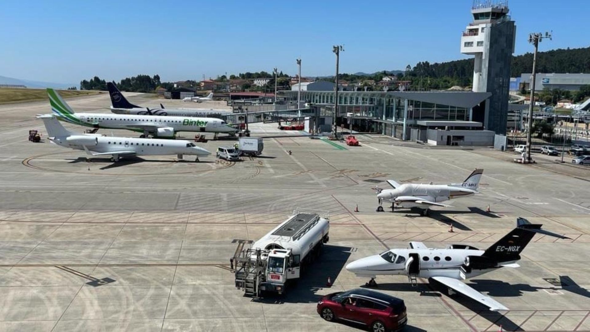 Aeropuerto de Peinador, en Vigo