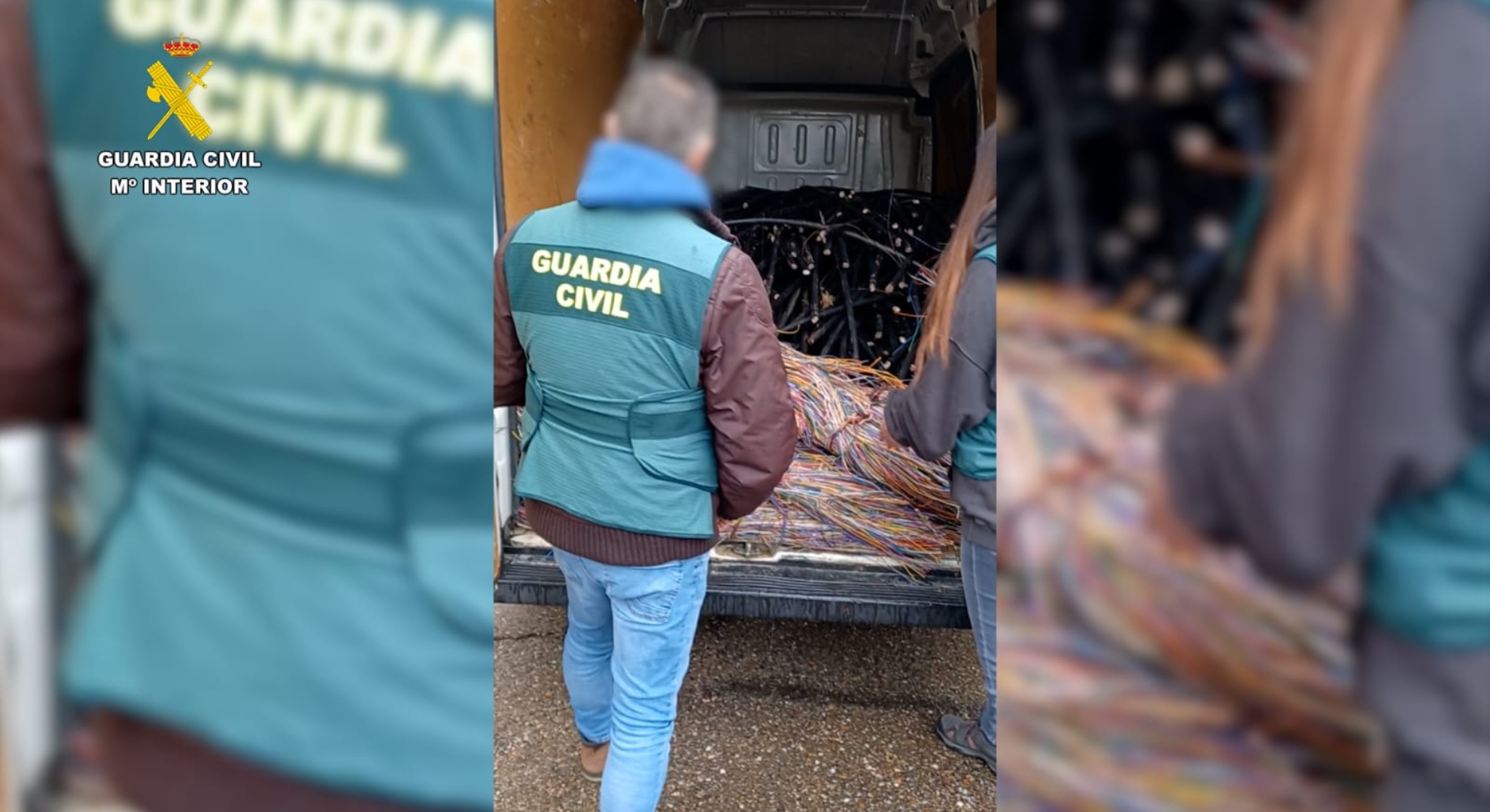 Imagen de archivo del cobre incautado en Oroso | GUARDIA CIVIL