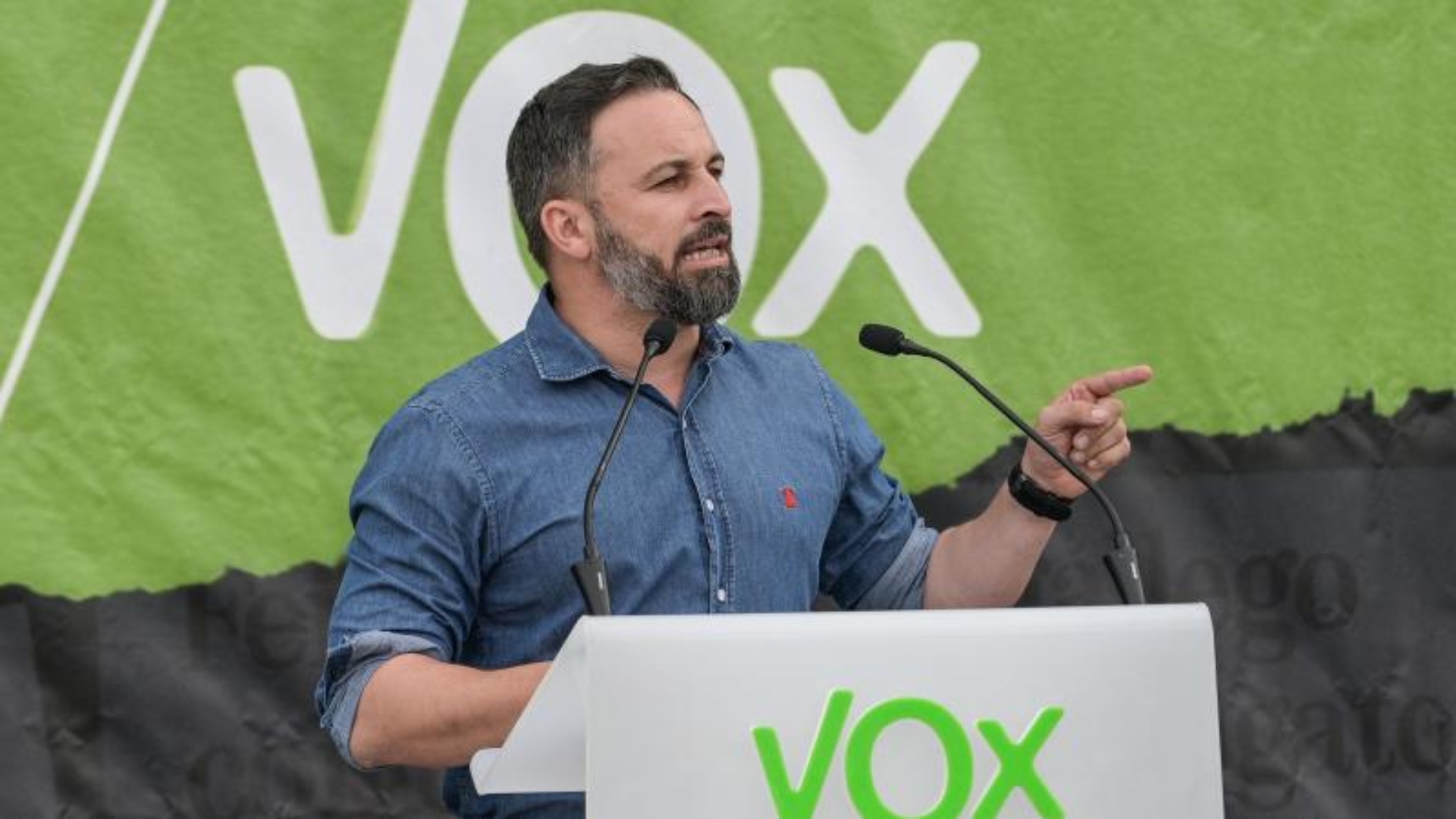 Imagen de archivo del líder de Vox, Santiago Abascal, en un acto en A Coruña | CEDIDA