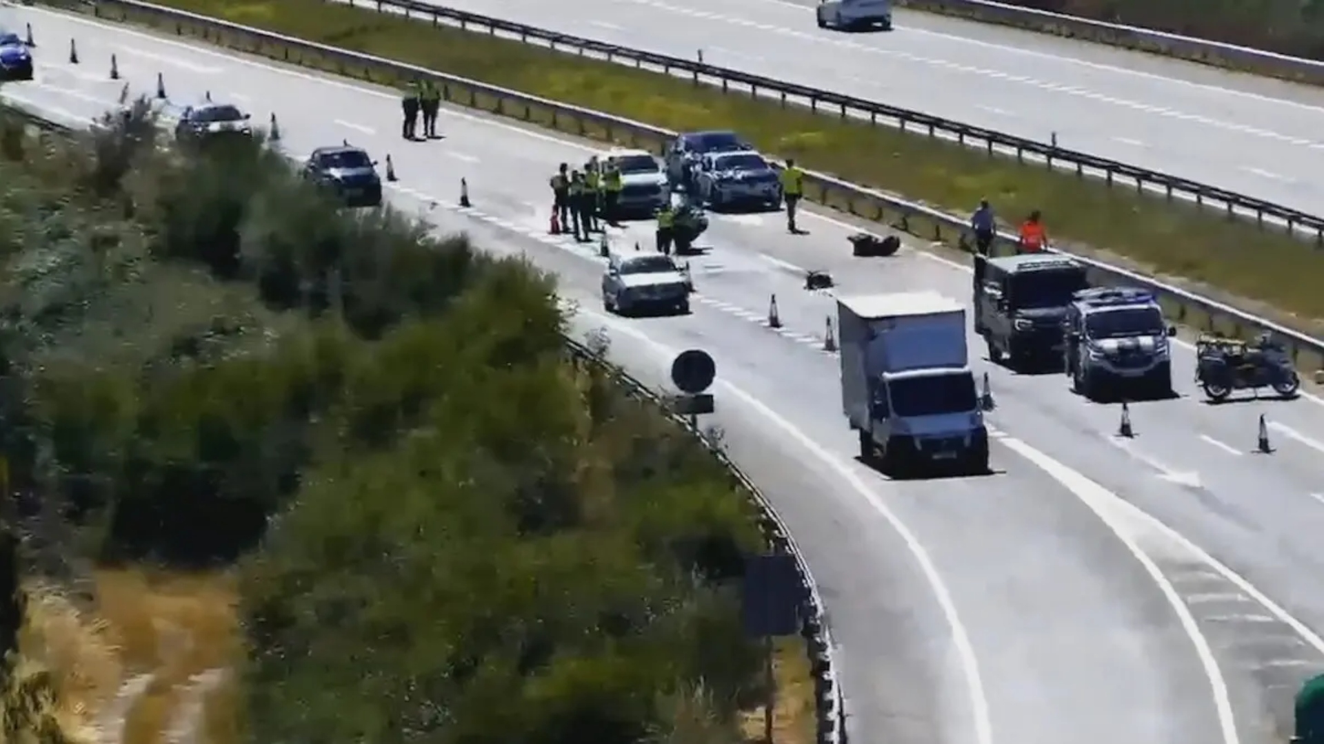 Accidente mortal motorista A-52 Riós