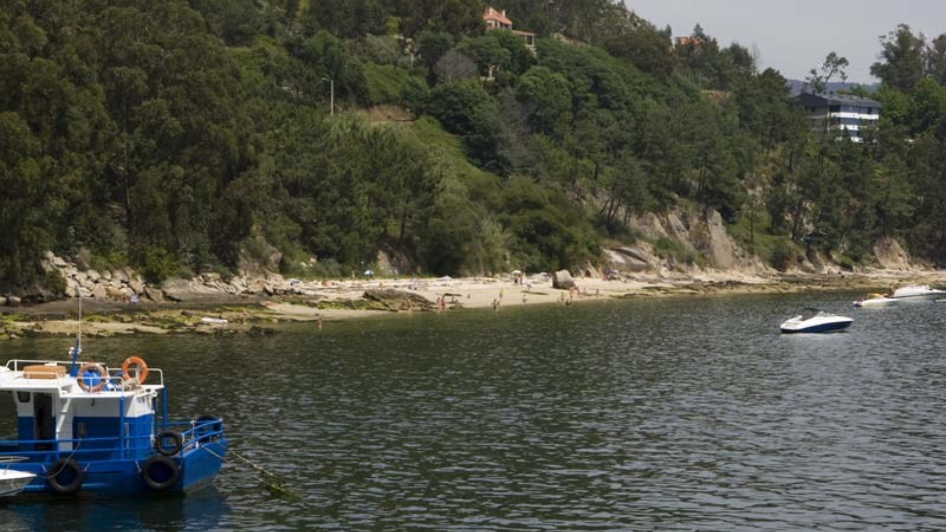 Imagen de archivo de la playa de Borna, en Moaña | TURISMO DE GALICIA