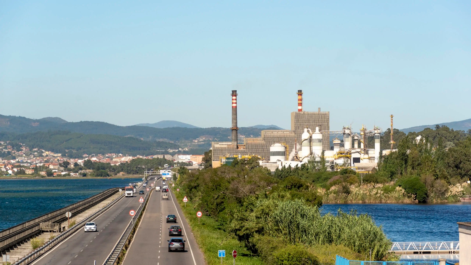 Imagen de archivo de la planta de celulosa de Ence en la Ría de Pontevedra | ENCE