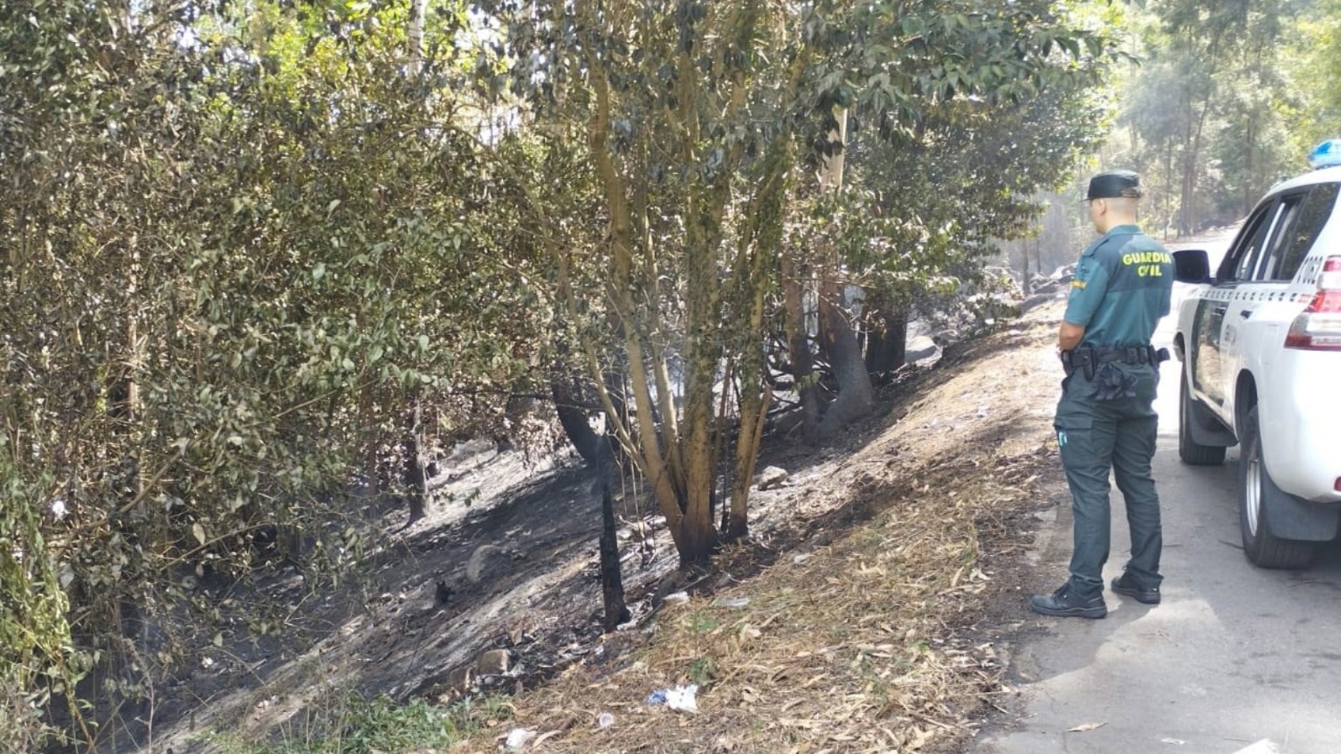 Guardia Civil Poio incendio