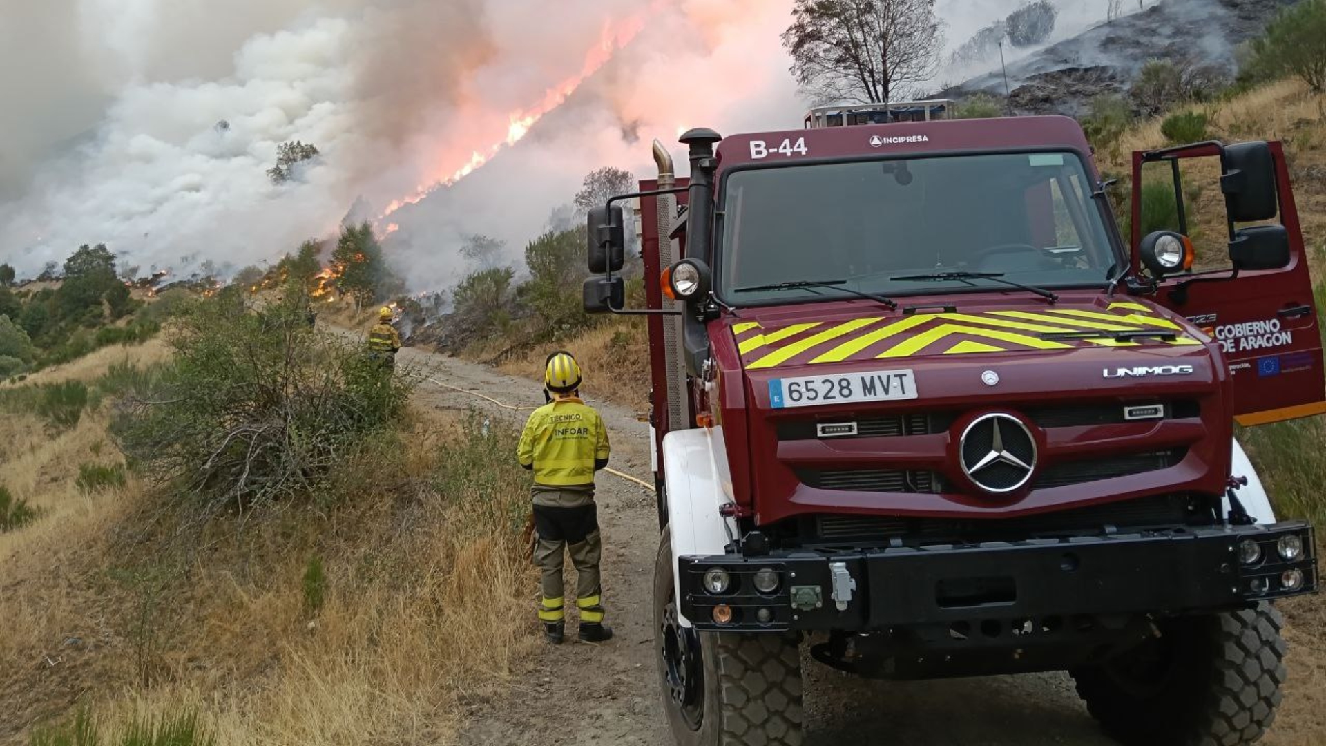 El incendio forestal en Barniedo de la Reina, en León | INFOAR
