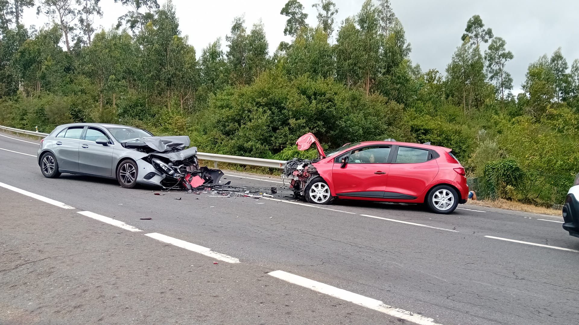 Accidente de tráfico en Cuntis