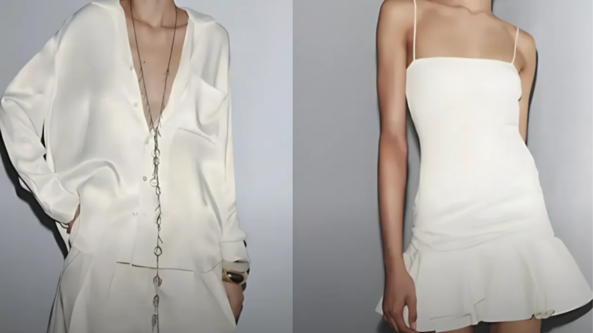 Las dos imágenes retiradas de la web de Zara | Zara