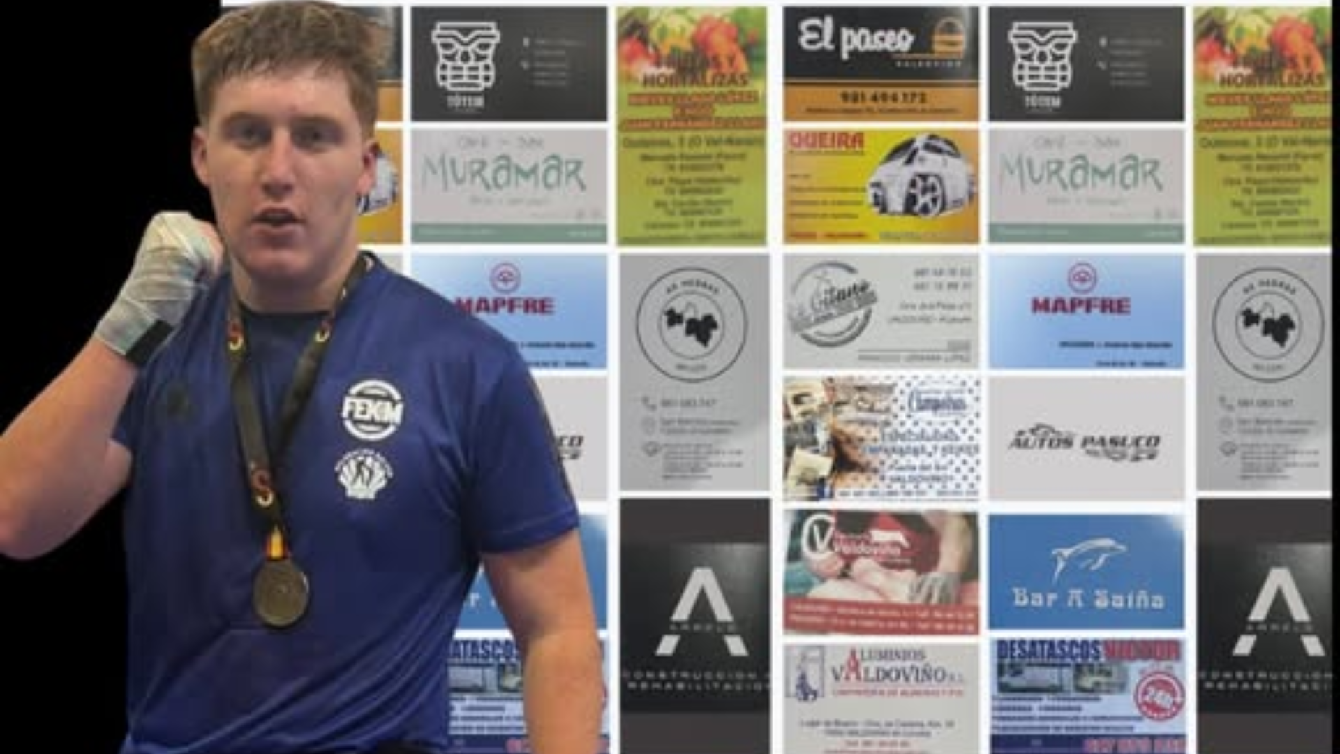 Daniel Blanco, el joven deportistas de Valdoviño