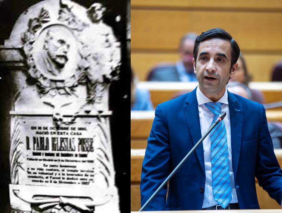 El gobierno de Rey Varela impide que la placa en memoria de Pablo Iglesias tenga un lugar visible en Ferrol