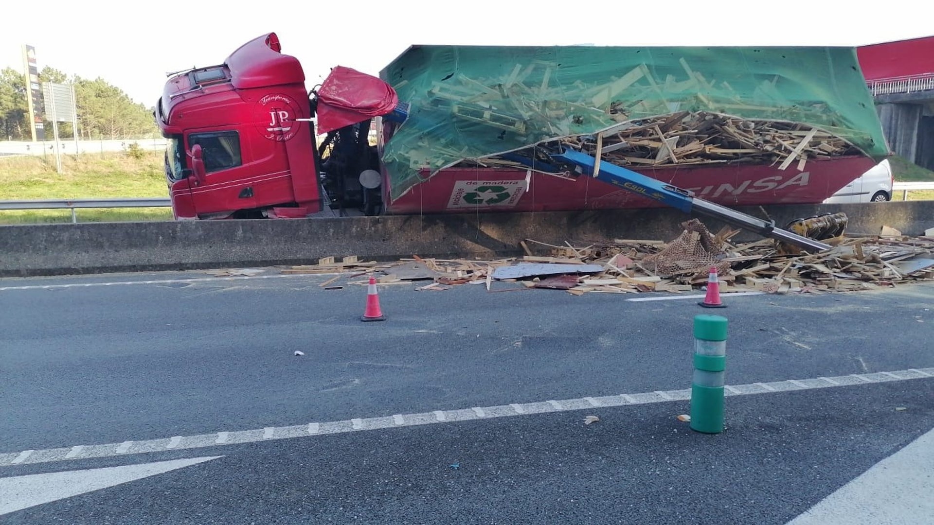 Accidente AP-9 Portas