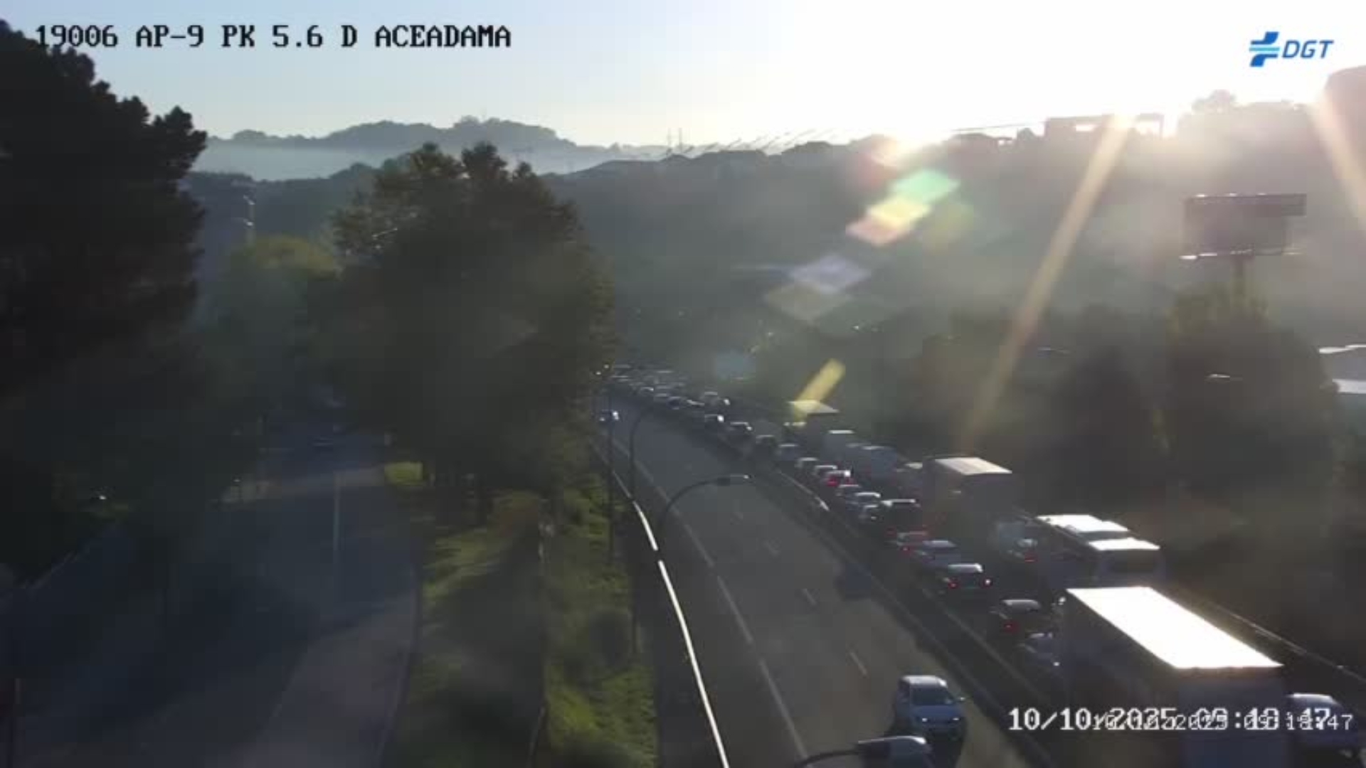 Retenciones accidente Coruña AP-9