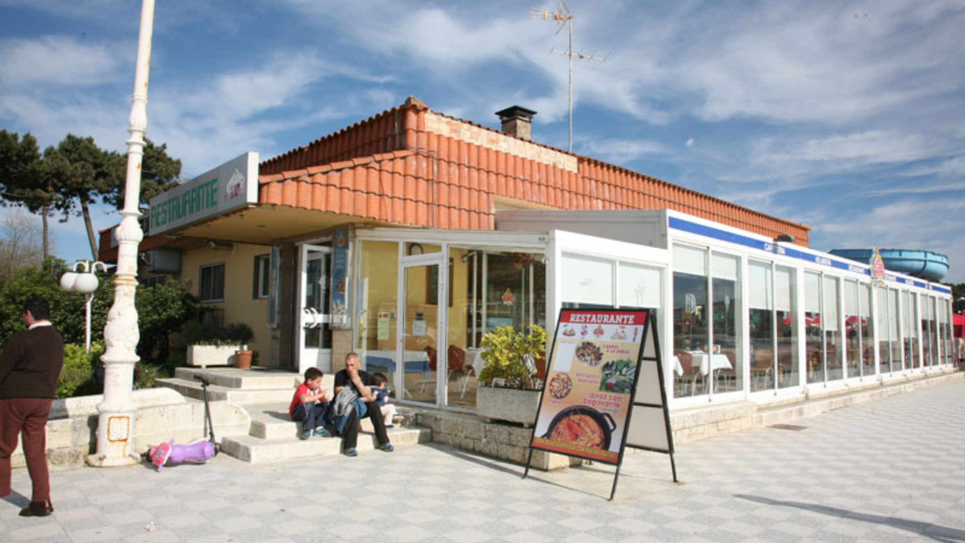Cafetería Di San Remo, en la playa de Samil (Vigo)