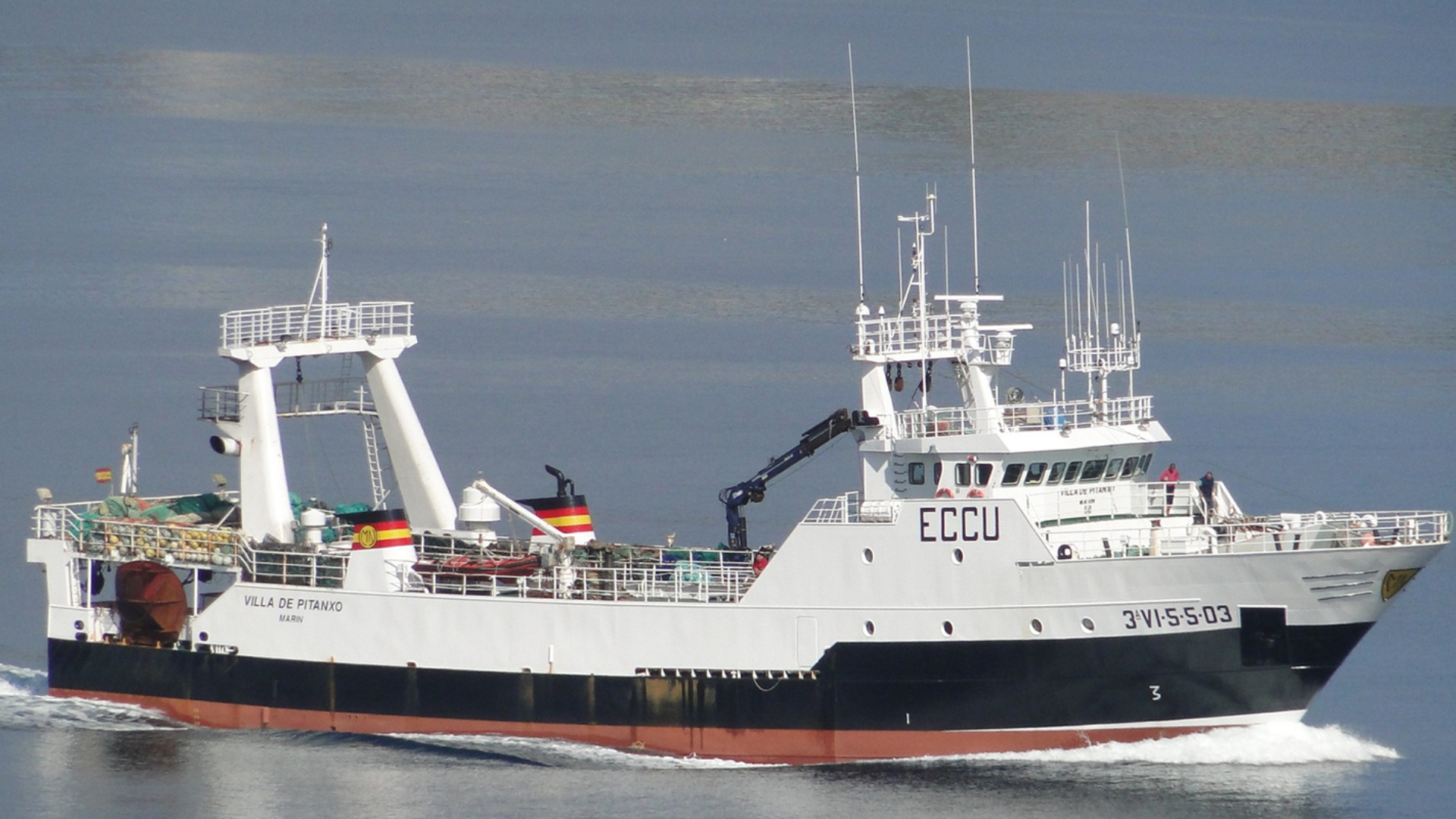 Barco pesquero 'Villa de Pitanxo', hundido en febrero de 2022 frente a las costas de Terranova