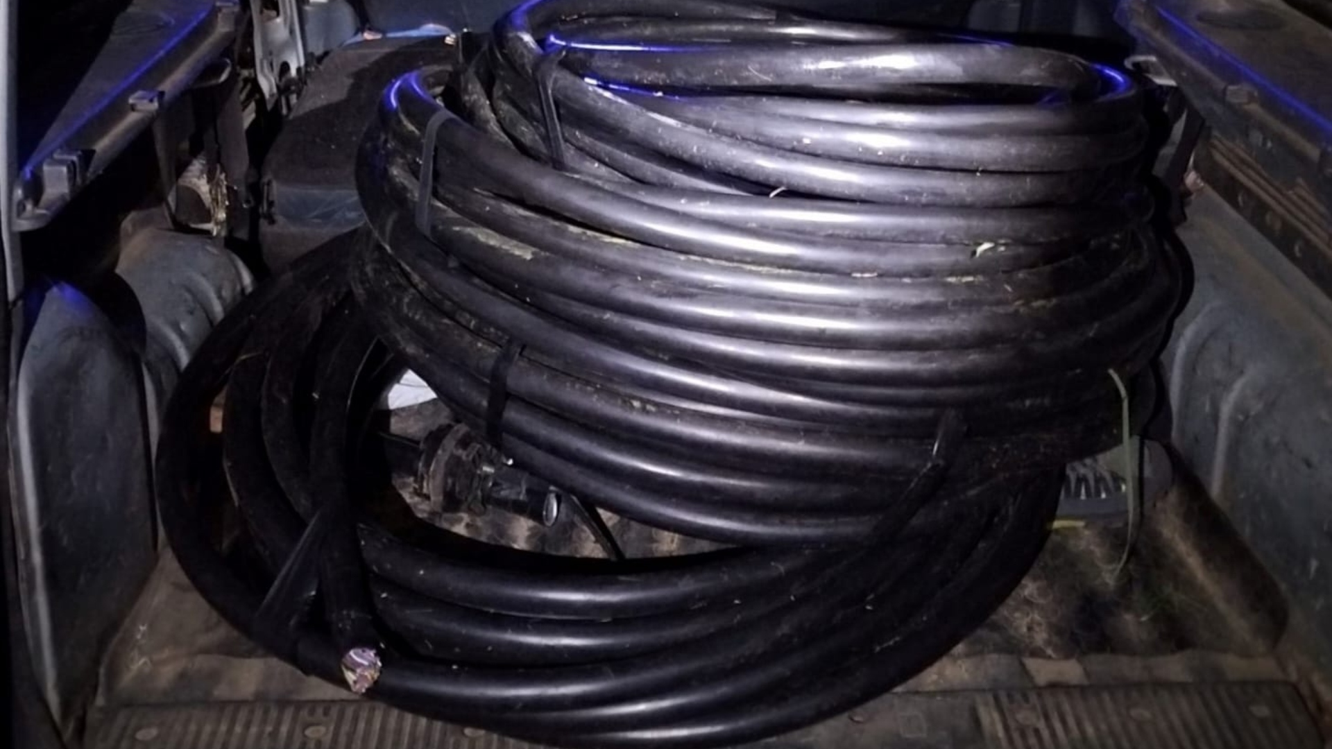 Guardia Civil Zas robo cable telefónico