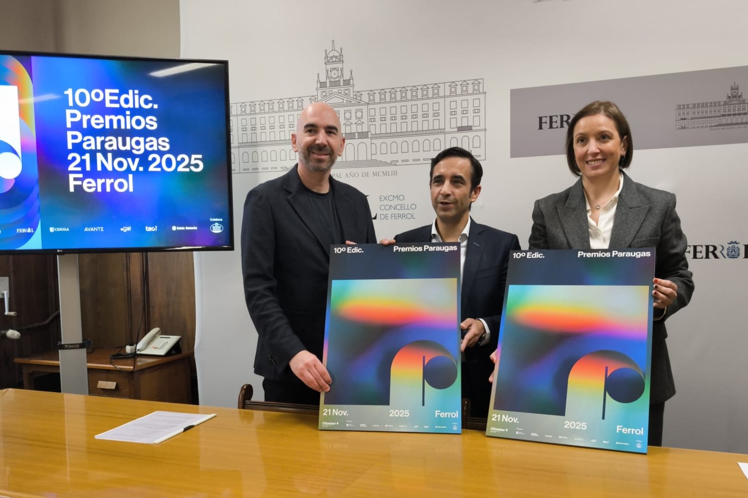 Los Premios Paraugas presentan en Ferrol a los 33 finalistas de su décima edición