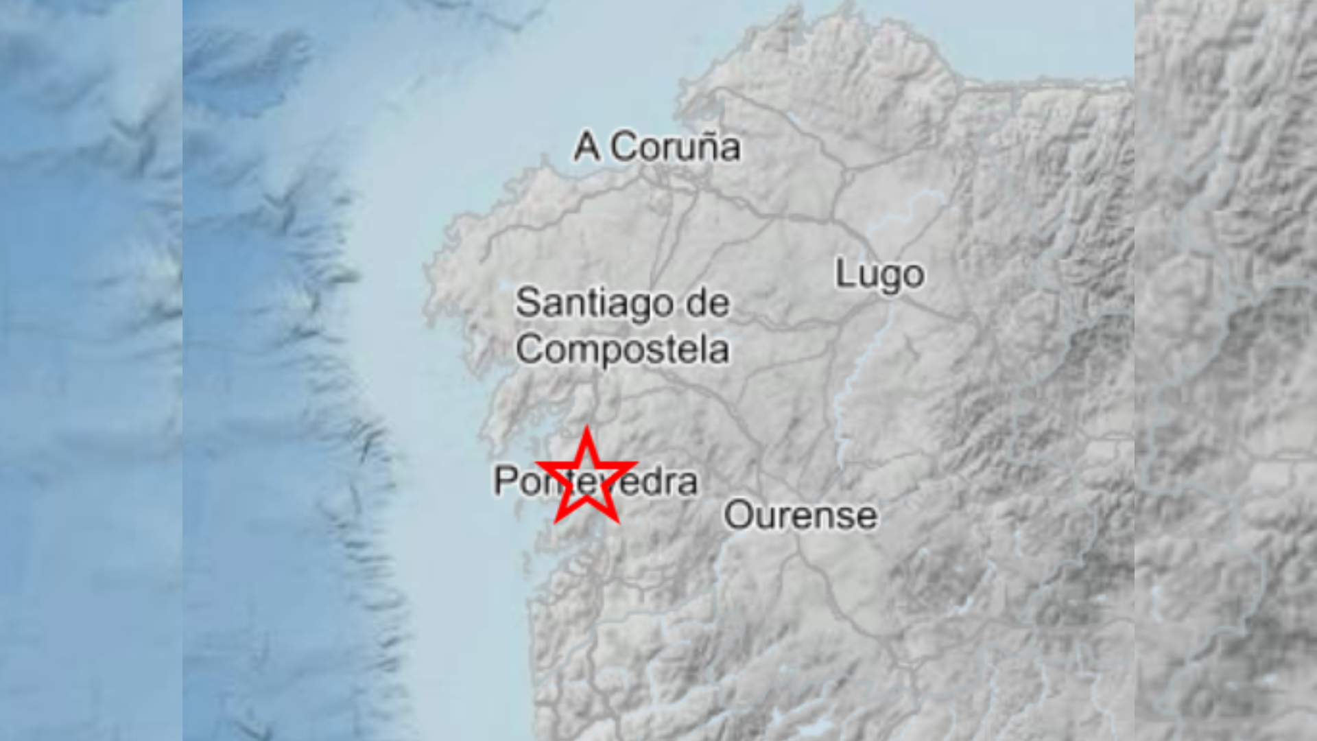 Sismo registrado en Poio este jueves