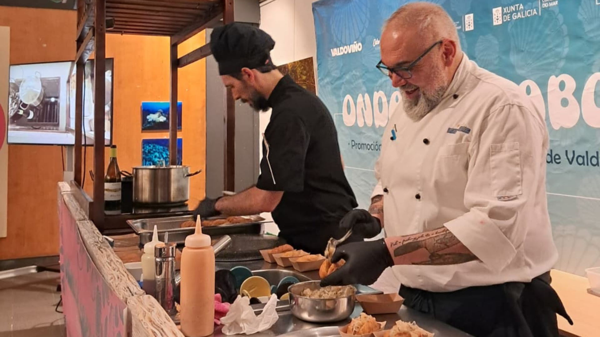 Valdoviño muestra las posibilidades culinarias de sus productos del mar con un showcooking
