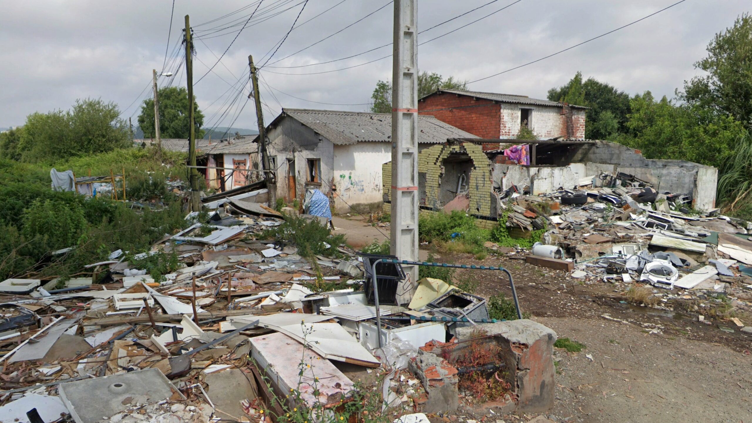 Imagen del asentamiento chabolista de Freixeiro