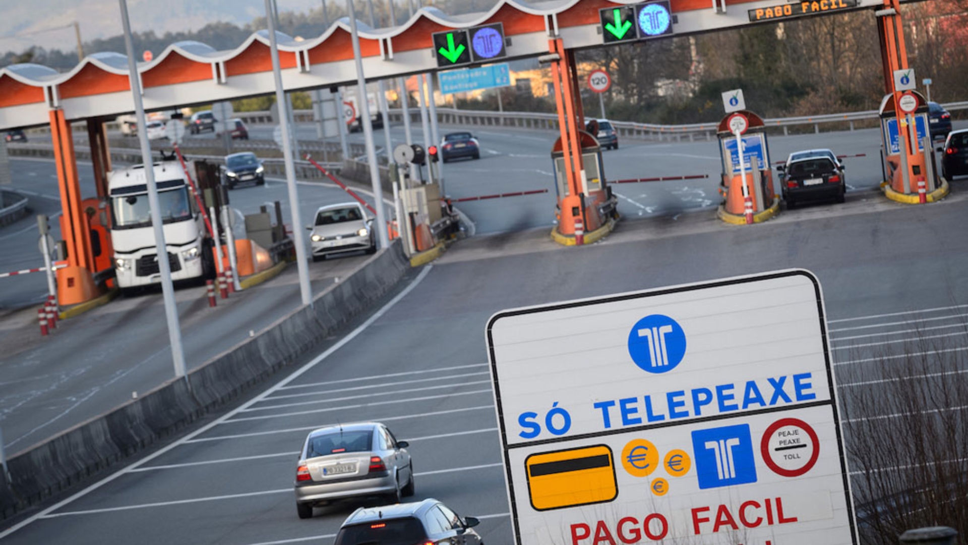 Imagen de archivo de un peaje en la AP-9 | AUDASA