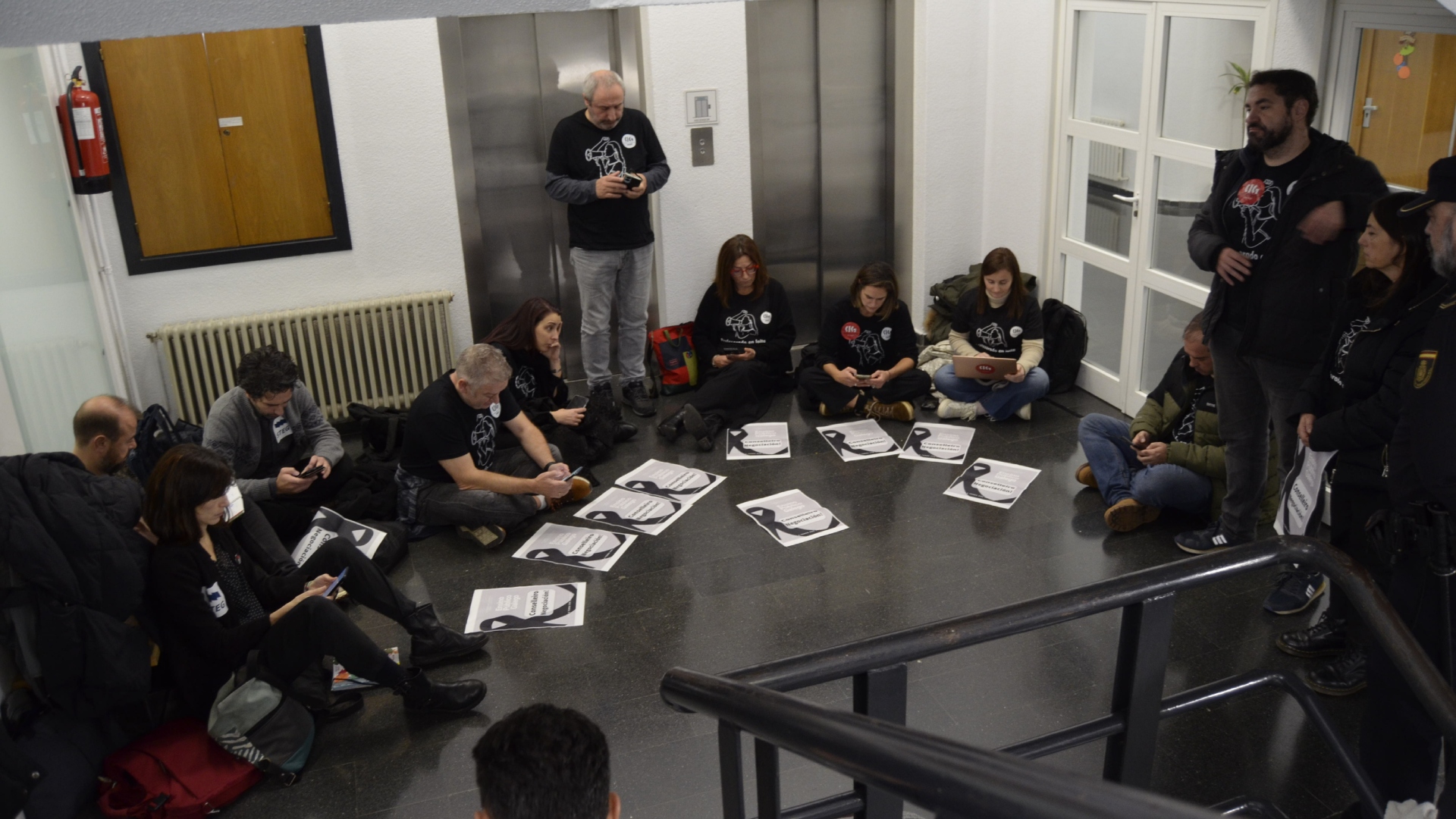 Encierro CIG-STEG Consellería Educación