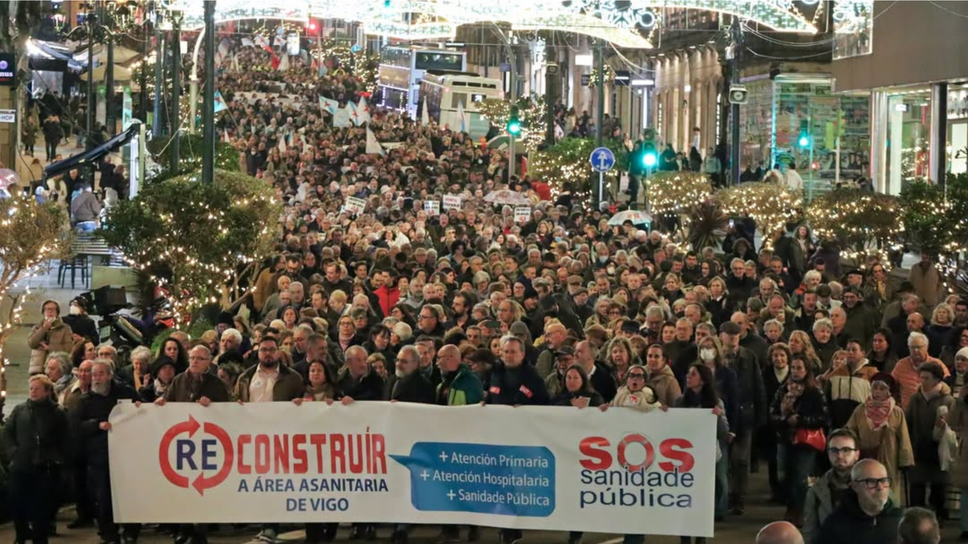 Movilización de SOS Sanidade Pública en Vigo