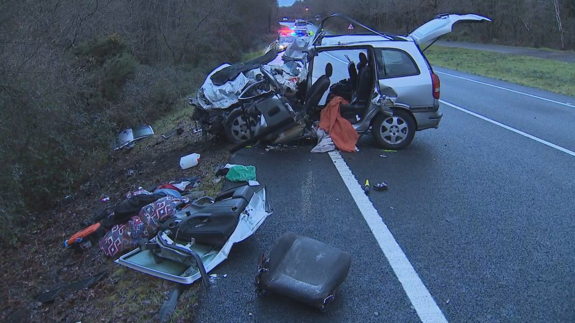 Accidente mortal camión turismo Lugo