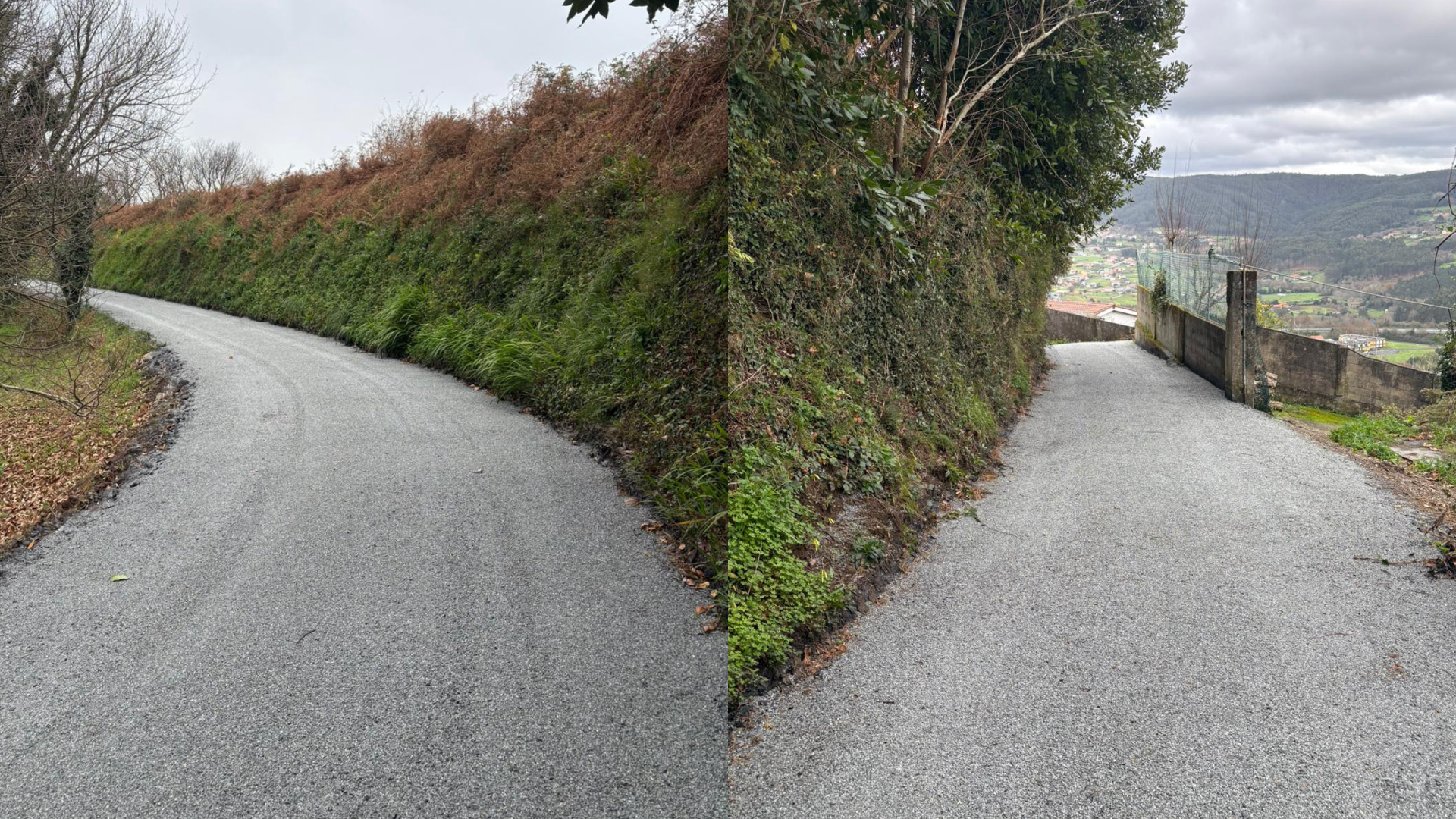 Pontedeume finaliza las obras de mejora del camino da Torre, en Campolongo