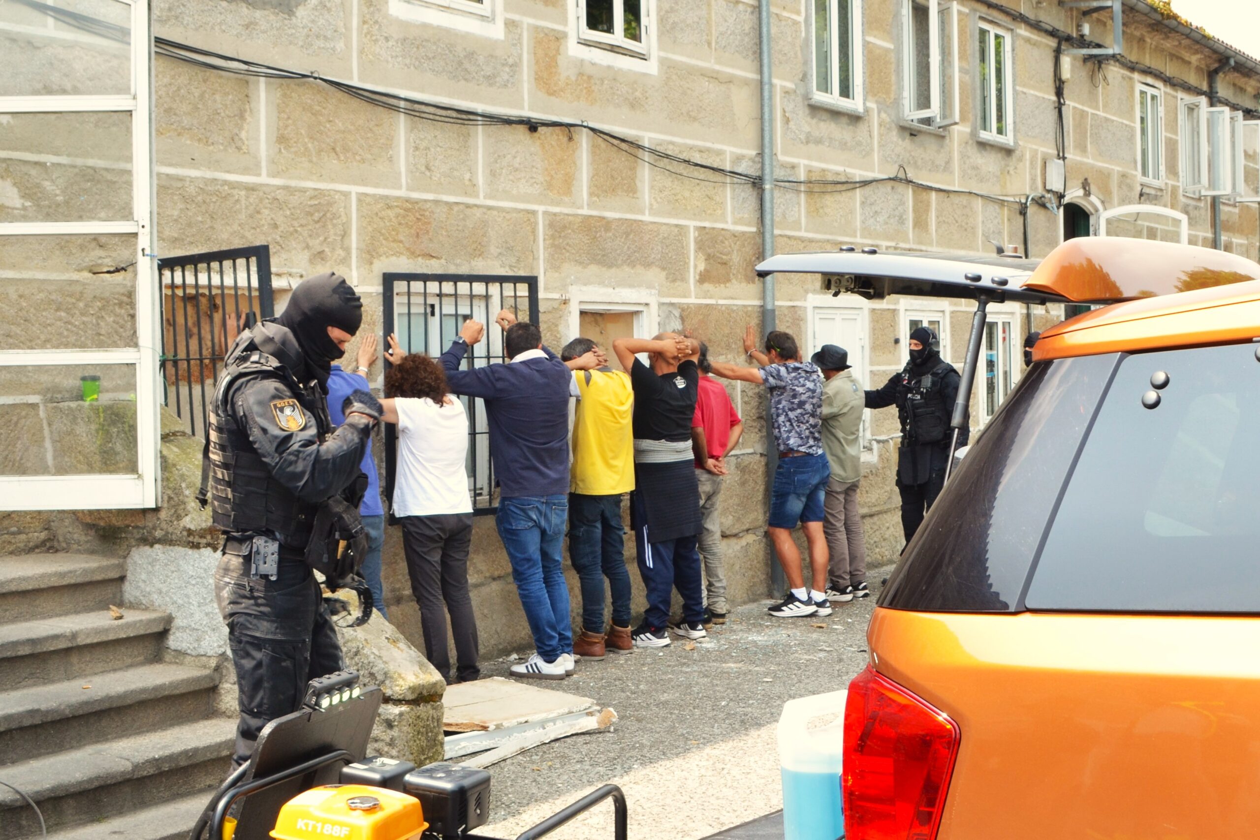 Operación policial contra el tráfico de drogas en Galicia, 2025.