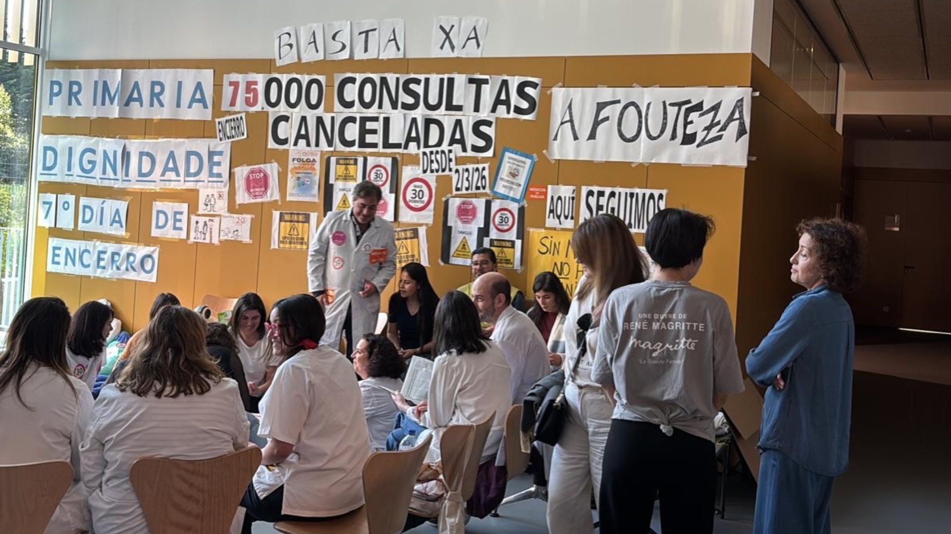 Atención primaria huelga Sindicato O'Mega encierro