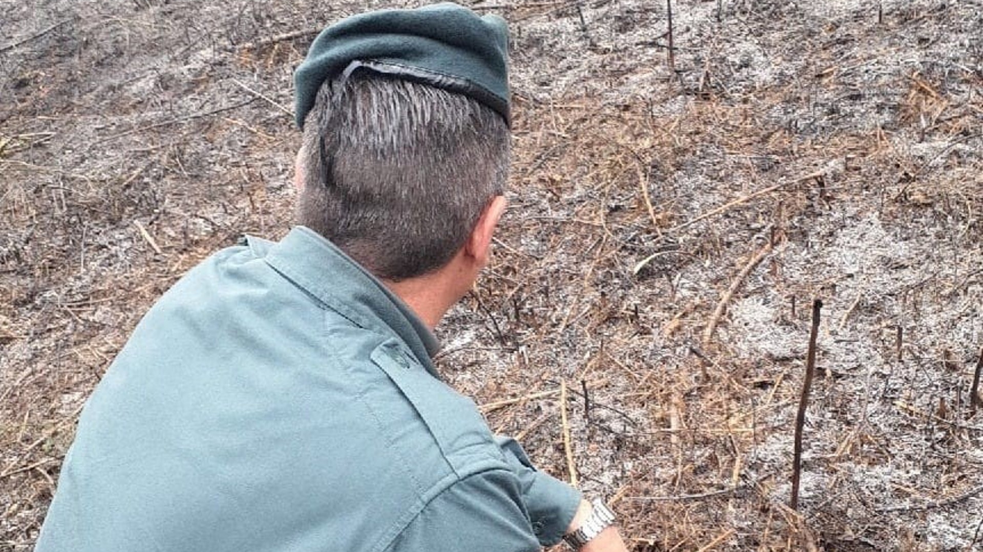 Guardia Civil SEPRONA incendio forestal Sobrado dos Monxes
