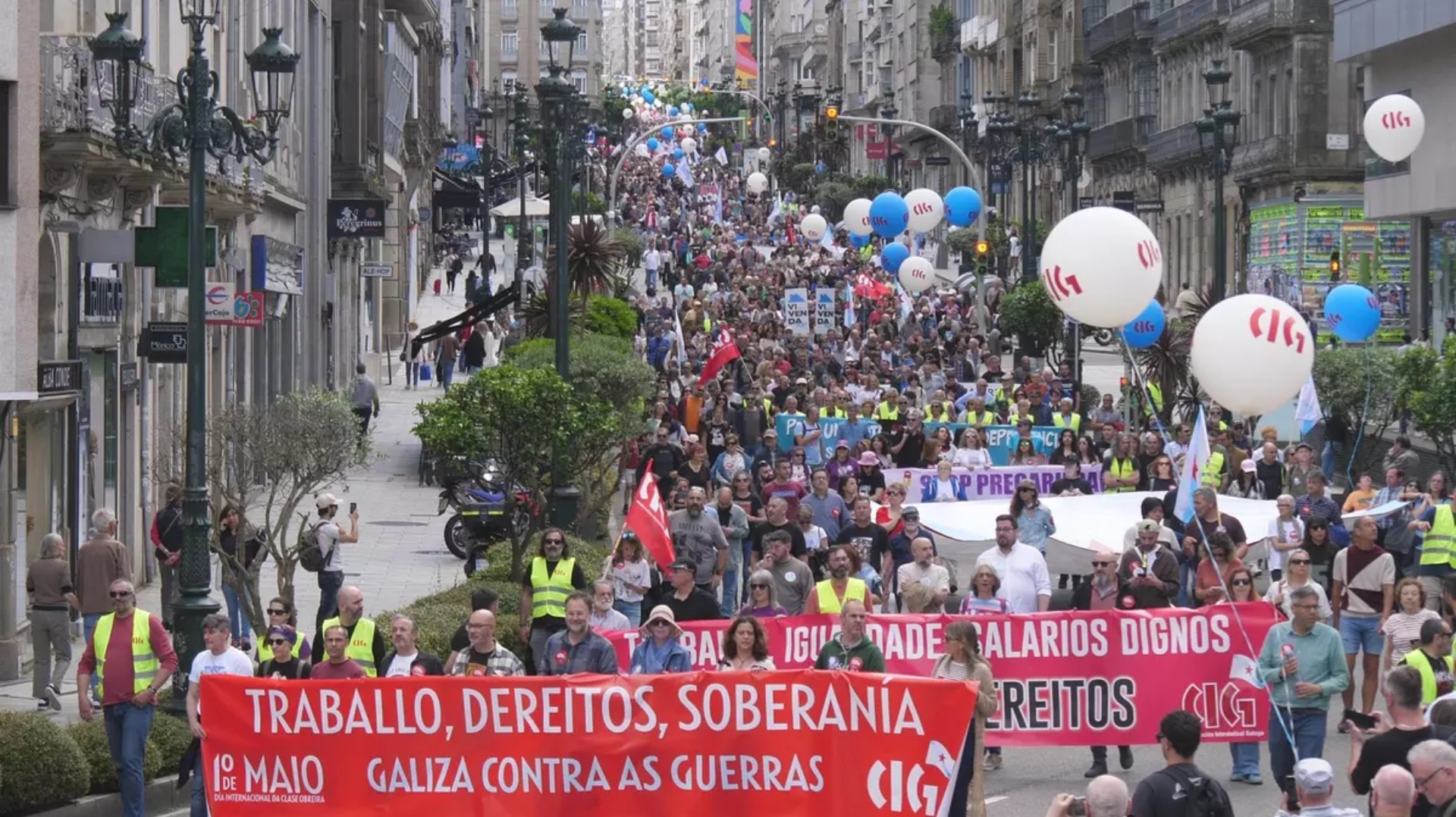 Imaxe de arquivo dunha manifestación da CIG o Primeiro de Maio, Día Internacional do Traballo | CIG