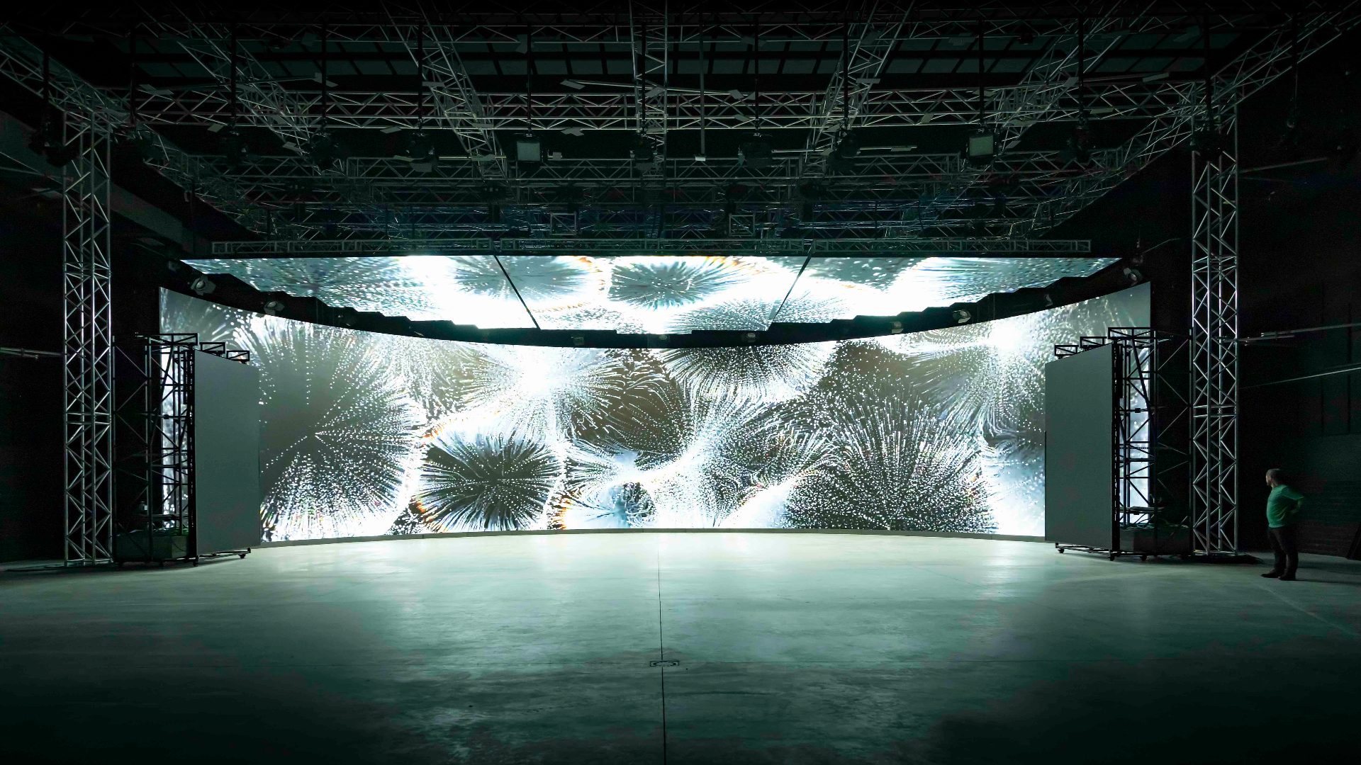 Preparación de uno de los conciertos audiovisuales inmersivos | Invisual 2026