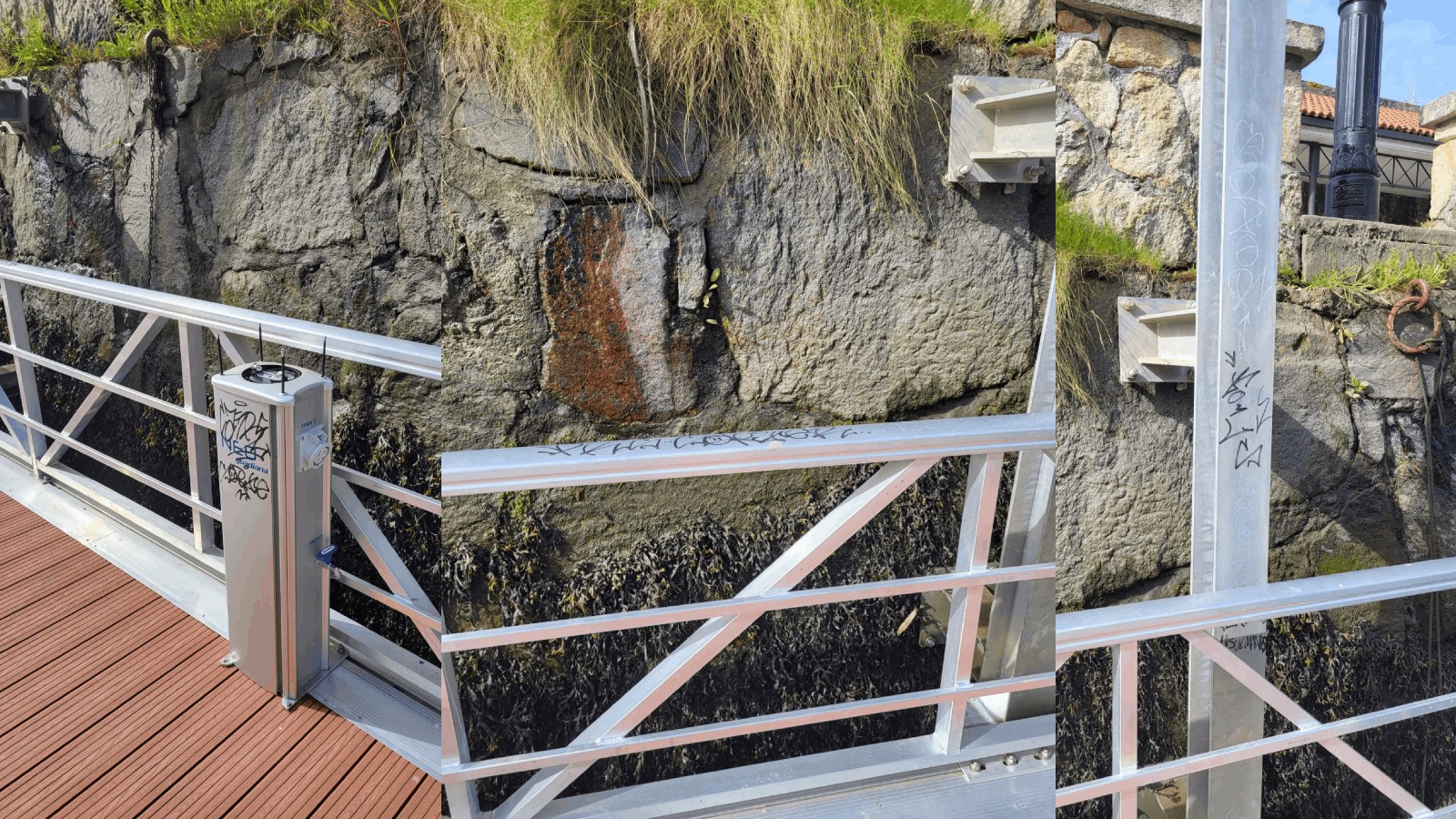 Imagen del pantalán en Betanzos días antes de su inauguración