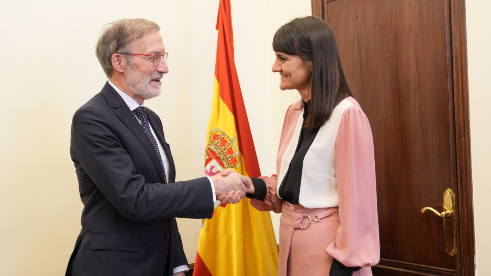 O director do CITIUS, Senén Barro, e a secretaria de Estado de Digitalización e IA, González Veracruz.