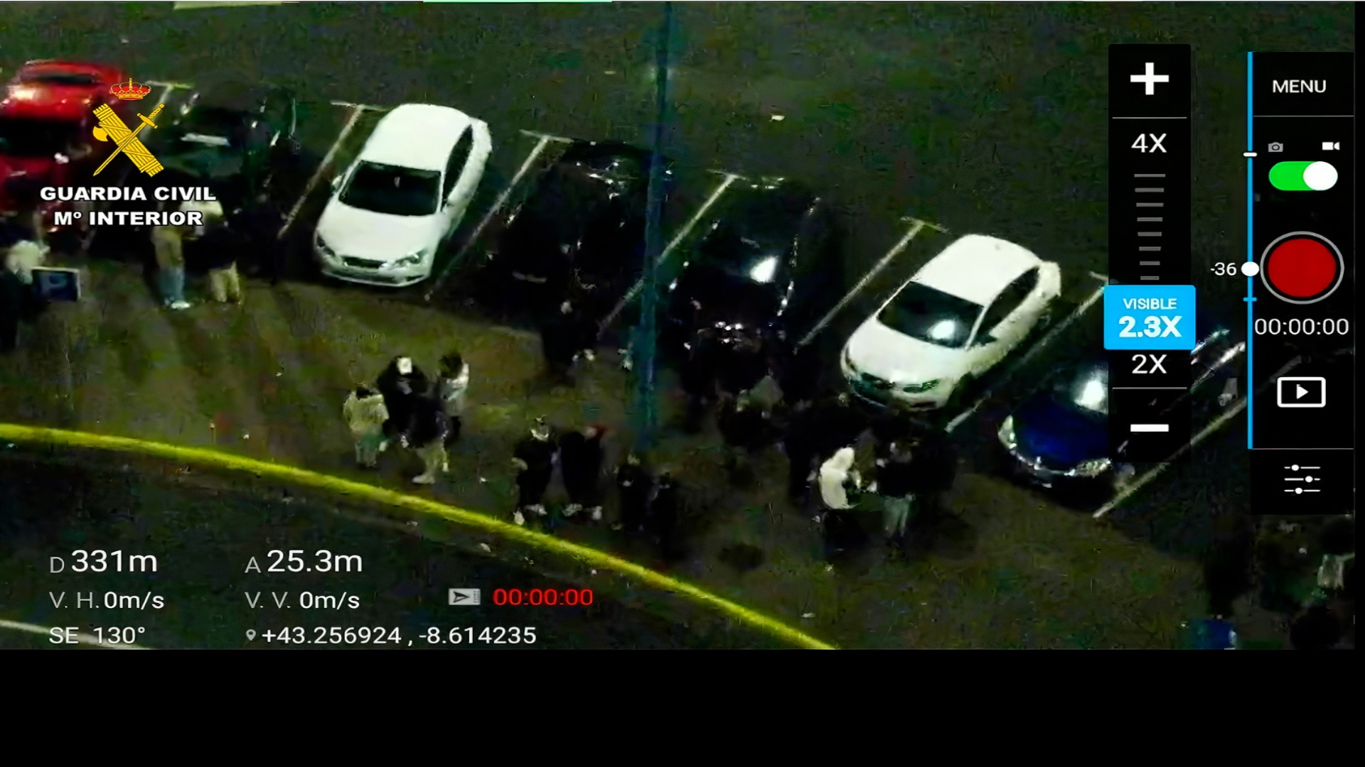 Imagen tomada desde el aire con equipos de dron | Guardia Civil