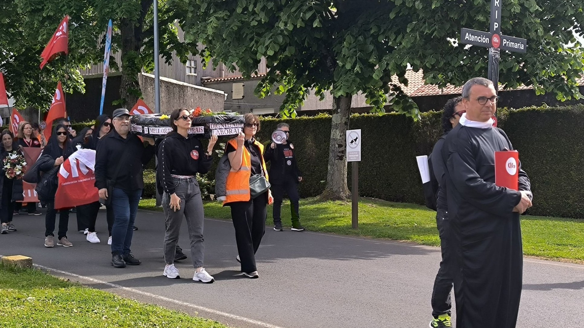 Imaxes da manifestación en Santiago de Compostela | CIG