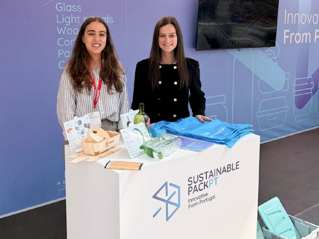 El espacio conjunto de AEBRAGA y NERLEI en la Messe Düsseldorf se convirtió en el epicentro de la innovación lusa durante la feria Interpack 2026
