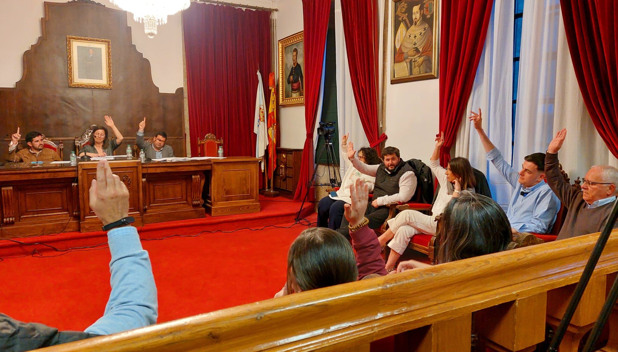 Imagen del pleno municipal | Concello de Betanzos
