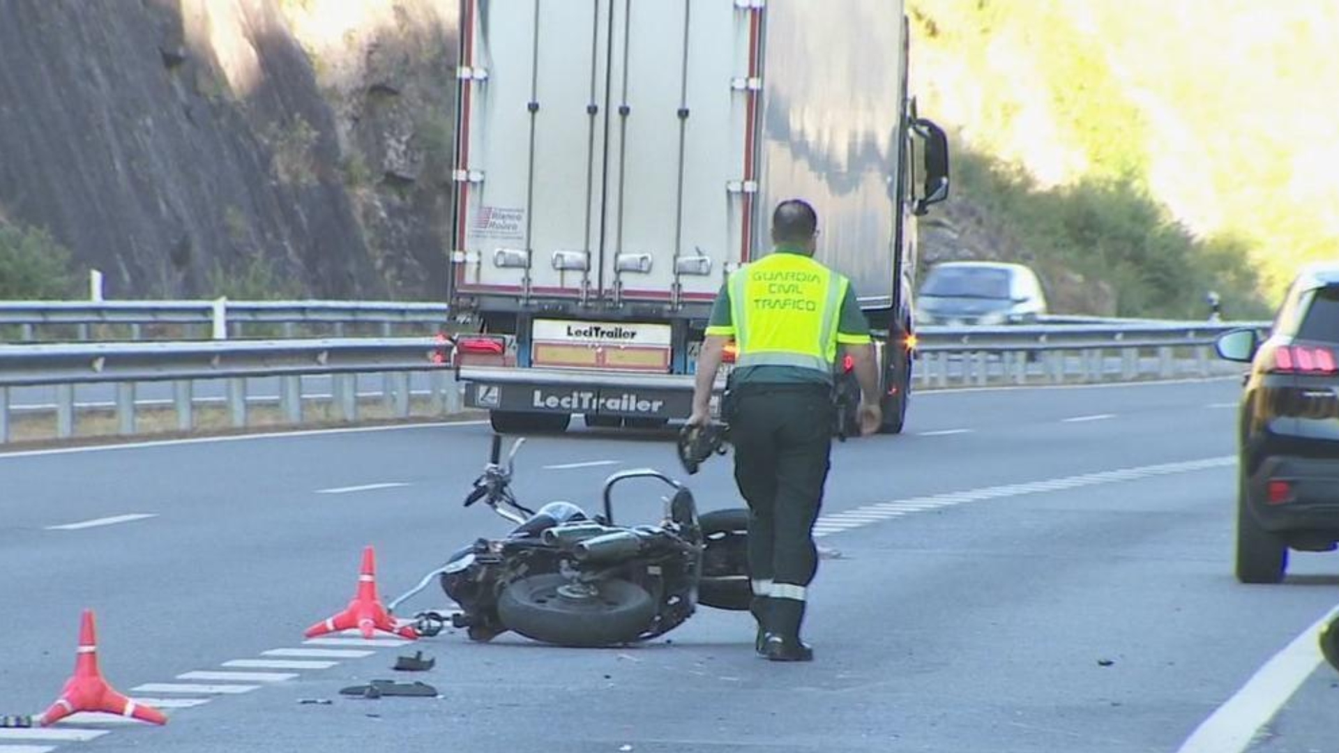 Accidente mortal motorista A-52 Carballeda de Avia