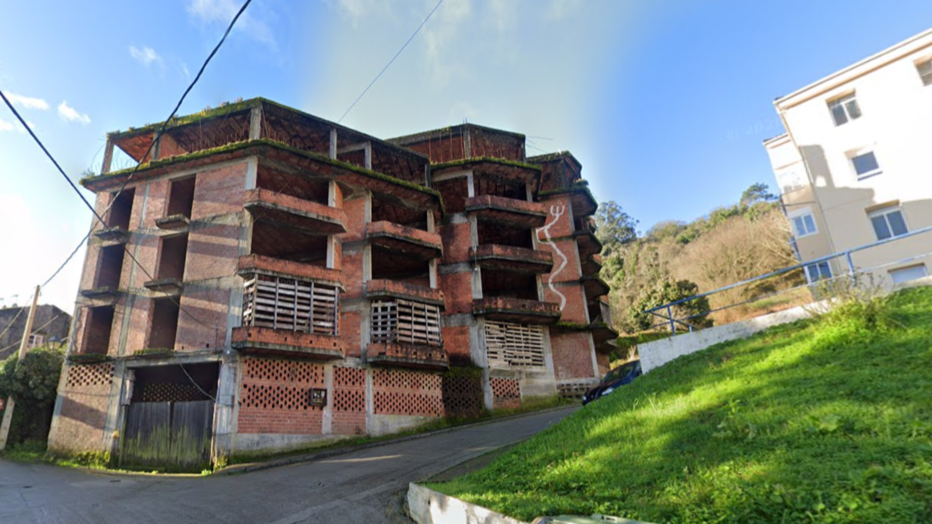 O edificio do Picho, agora de propiedade municipal | Google Earth