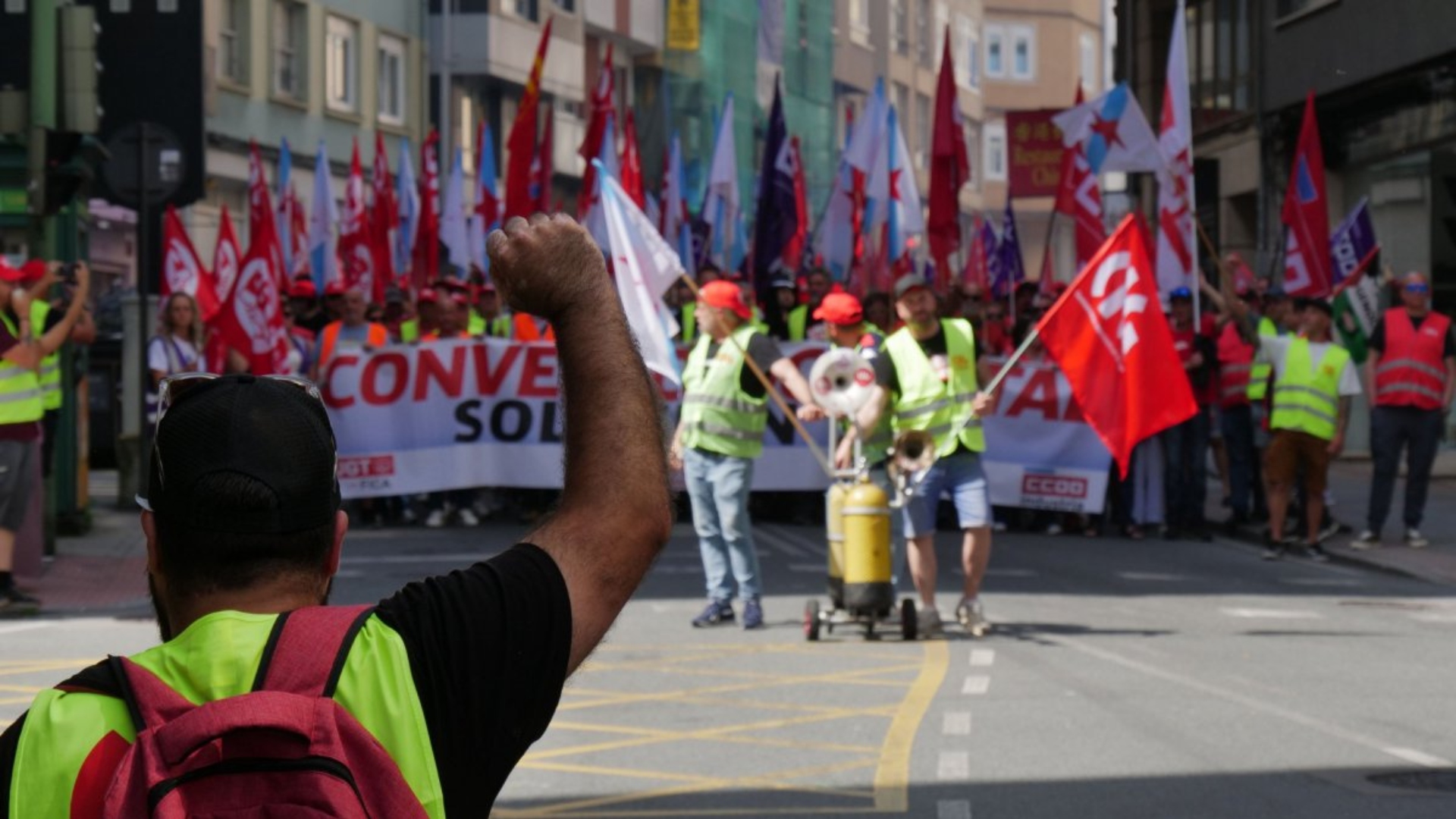 Huelga folga convenio metal A Coruña CIG