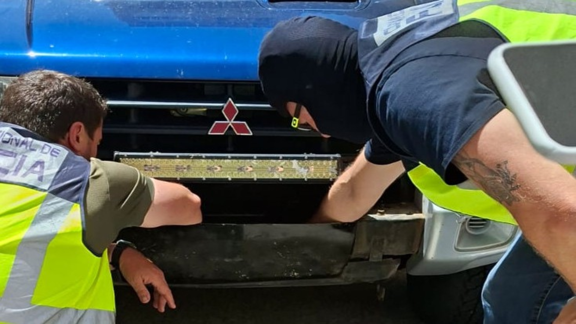 Imagen de los agentes en plena operación | Policía Nacional