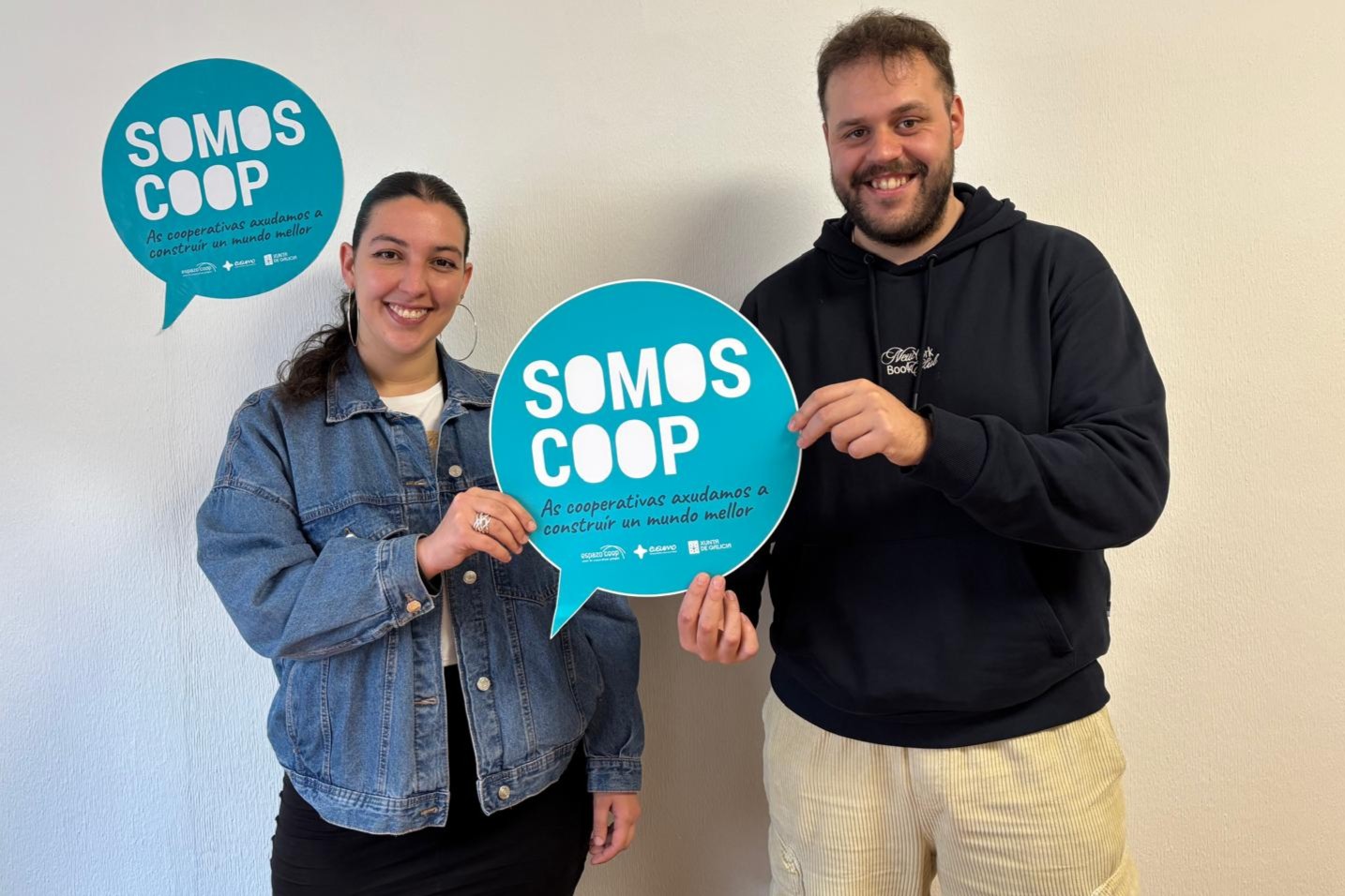 O eumés Manuel Veiga e a marinense Celia García, socios de Larega, proxecto recoñecido nos Premios á Cooperación 2026