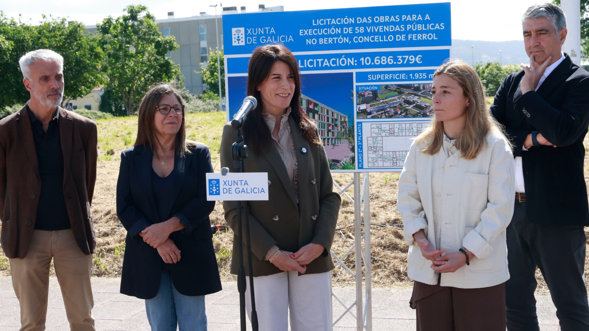 Xunta de Galicia María Martínez Allegue conselleira Vivenda viviendas públicas O Bertón Ferrol